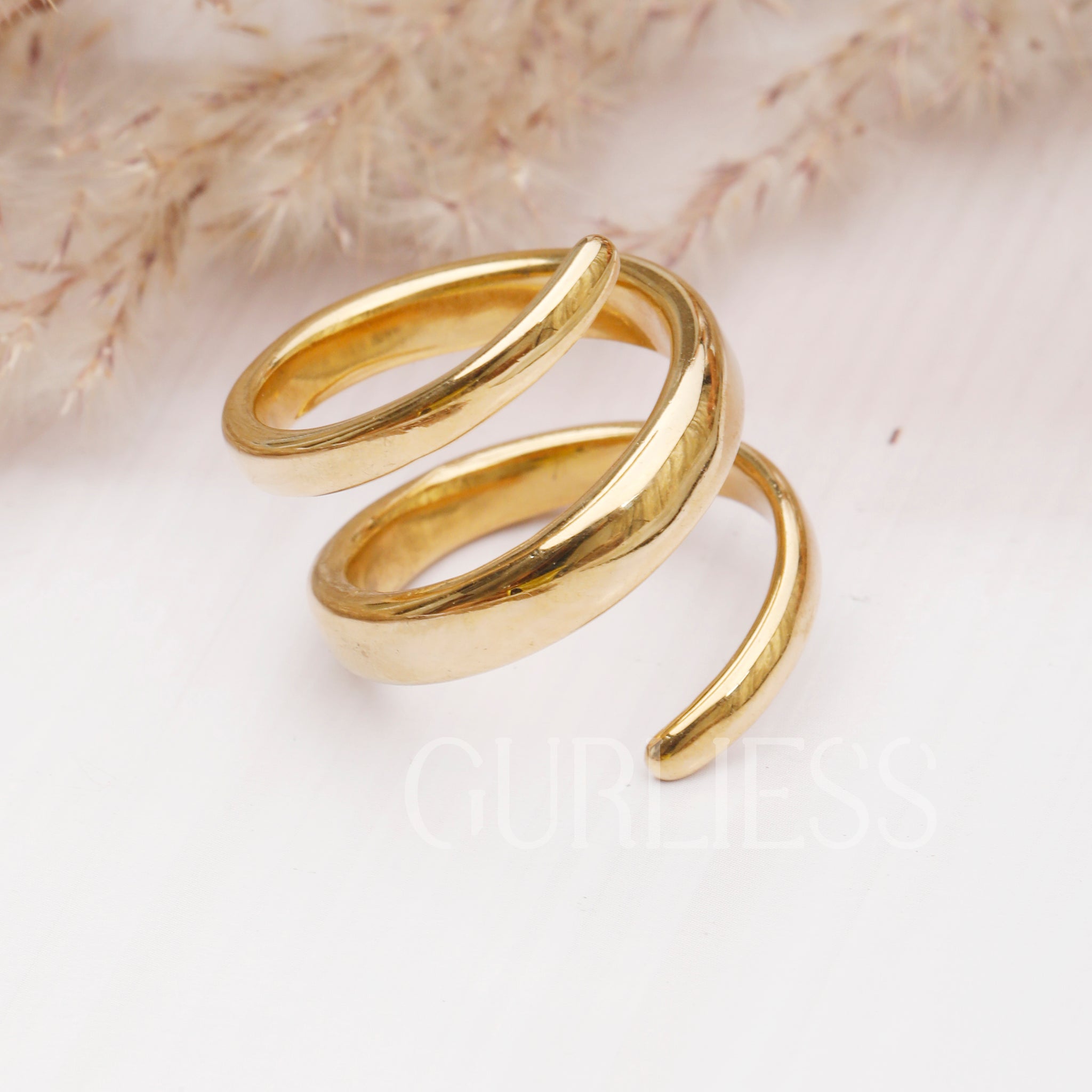 Twirling Gold Rings