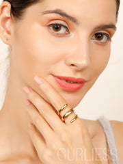 Twirling Gold Rings