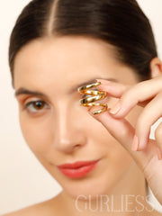 Twirling Gold Rings
