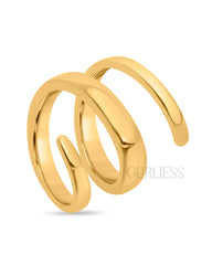 Twirling Gold Rings