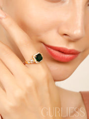 Green Diamond Rings