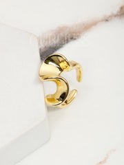 Hidden Geometry Gold Rings