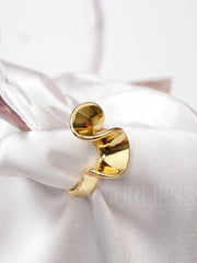 Hidden Geometry Gold Rings