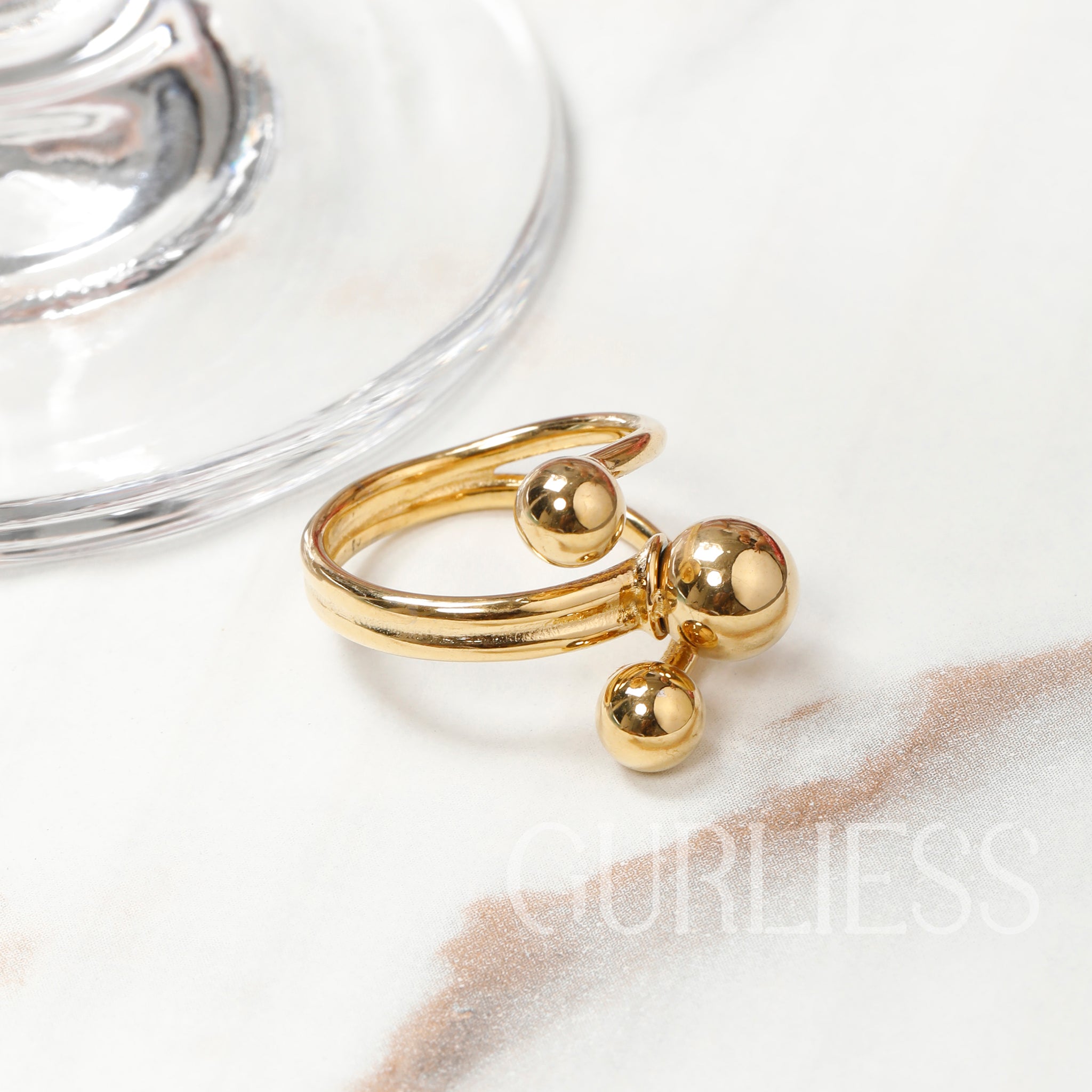 Orbit Gold Rings