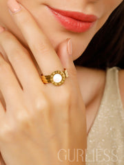 Jade Gold Rings