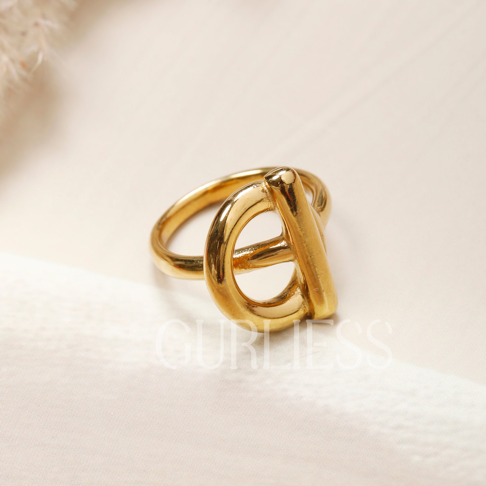 Labyrinth Gold Rings