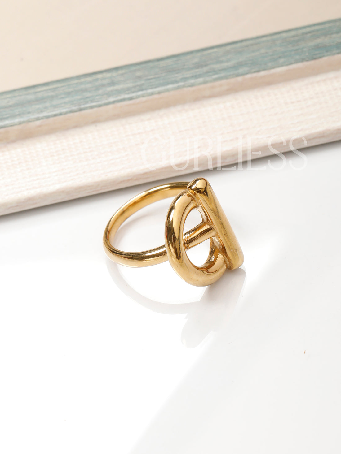 Labyrinth Gold Rings