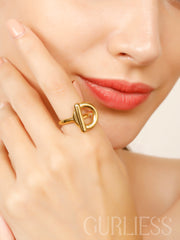 Labyrinth Gold Rings