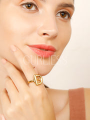 Labyrinth Gold Rings