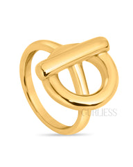 Labyrinth Gold Rings