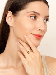 Pearl Crown Gold Rings
