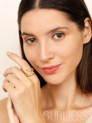 Star Dust Gold Rings