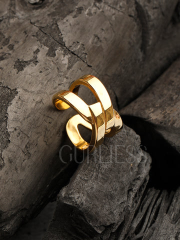 Prism Gold Rings