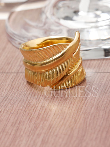 Snake Pattern Gold Rings