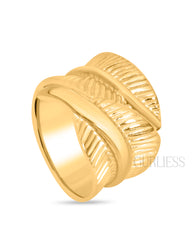 Snake Pattern Gold Rings