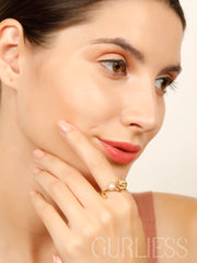 Floral Fantasy Gold Rings