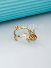 Floral Fantasy Gold Rings