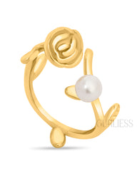 Floral Fantasy Gold Rings
