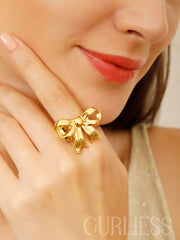 Bow know Gold Rings