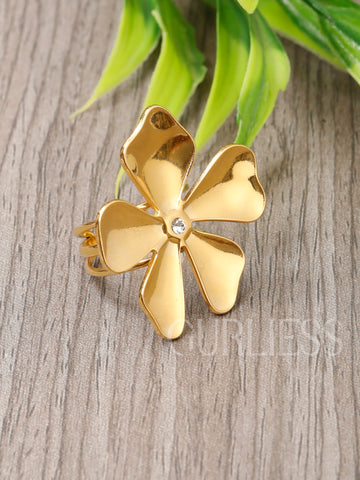 Flower Power Gold Rings