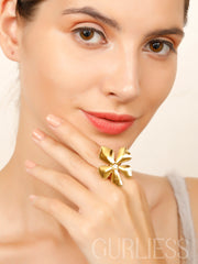 Flower Power Gold Rings
