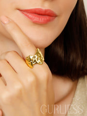 Earth Bloom Gold Rings