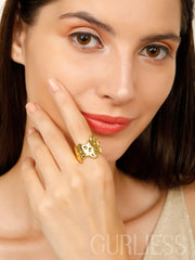 Earth Bloom Gold Rings