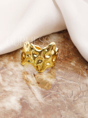 Earth Bloom Gold Rings