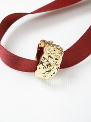 Cloud Abstract Gold Rings