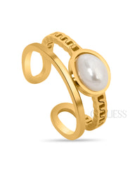 Floral Pearl Rings