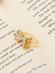 Infinity Floral Knot Rings