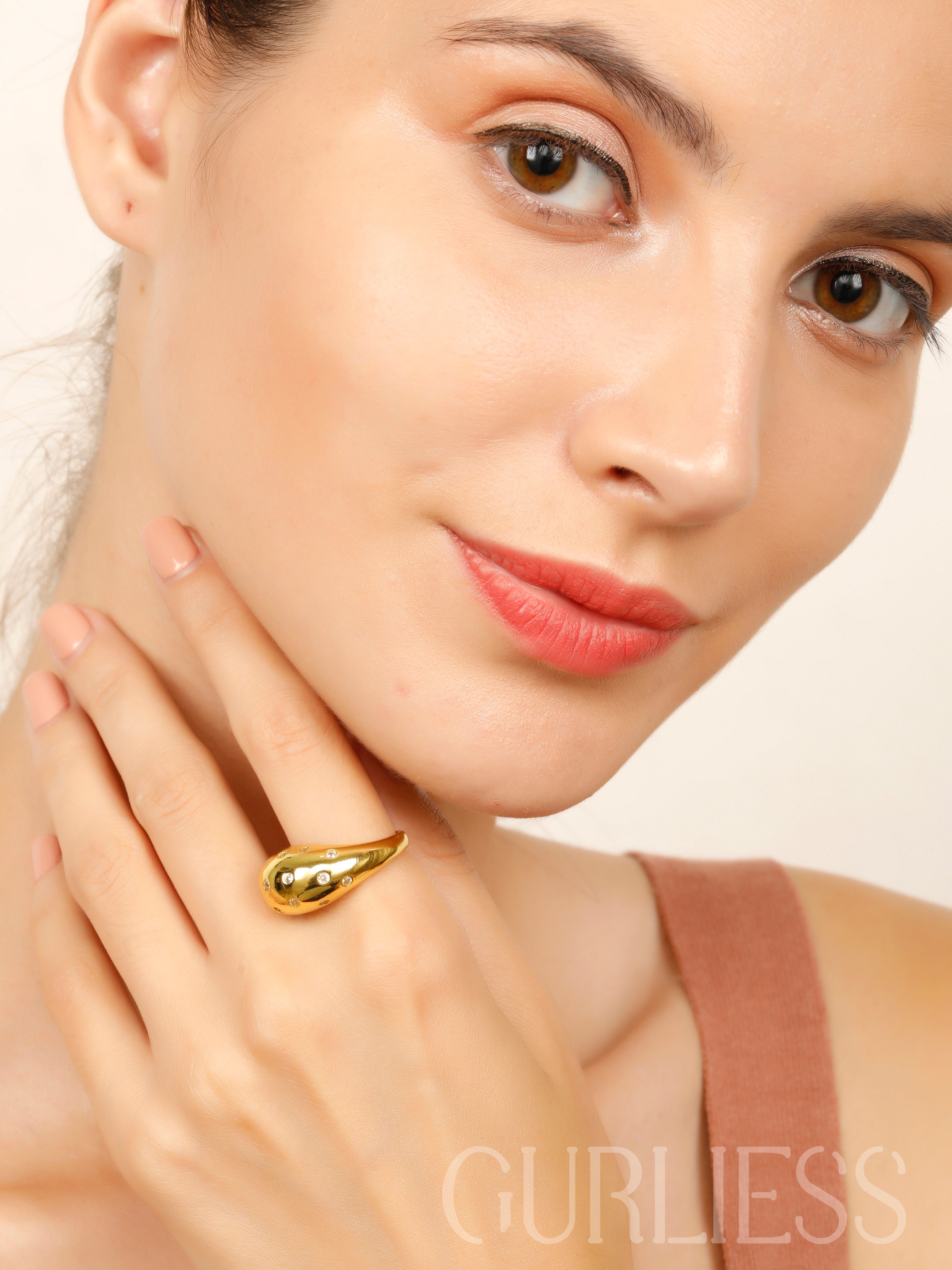 Eye Catcher Gold Rings