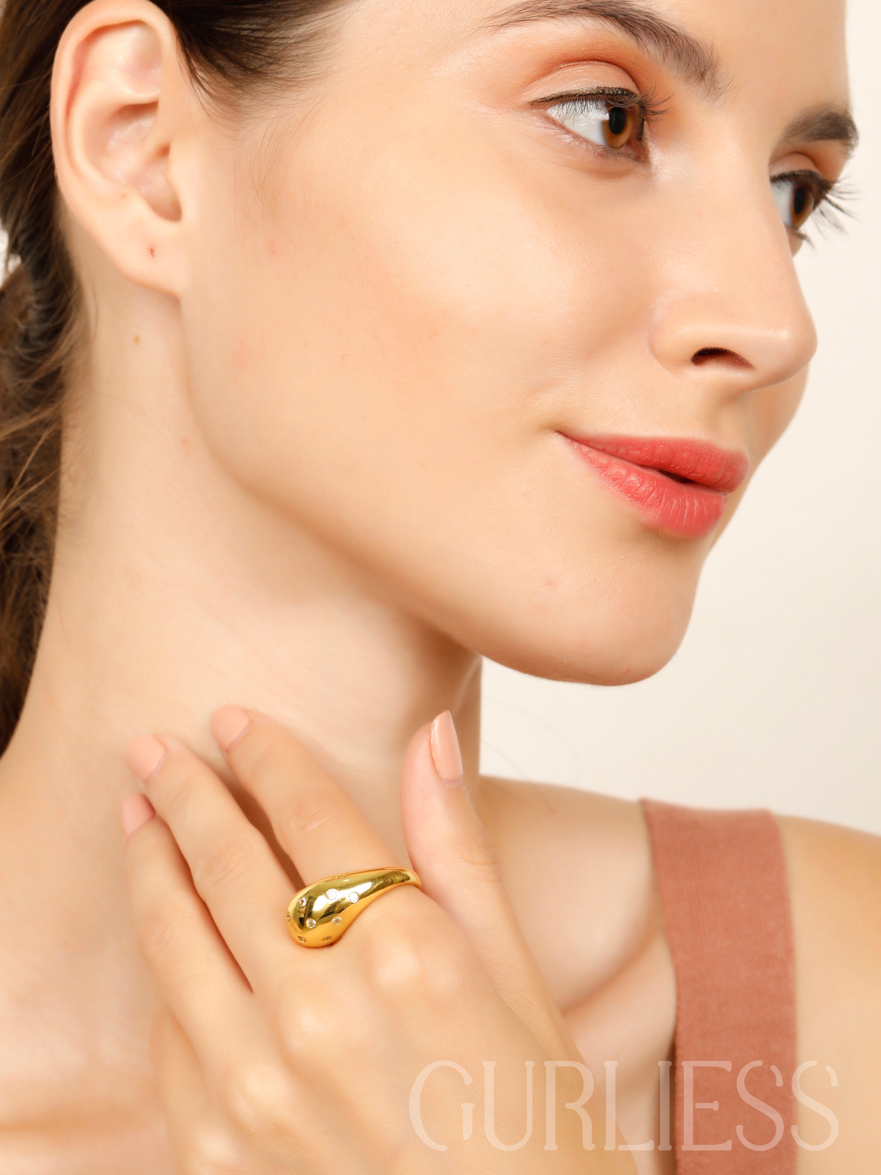 Eye Catcher Gold Rings