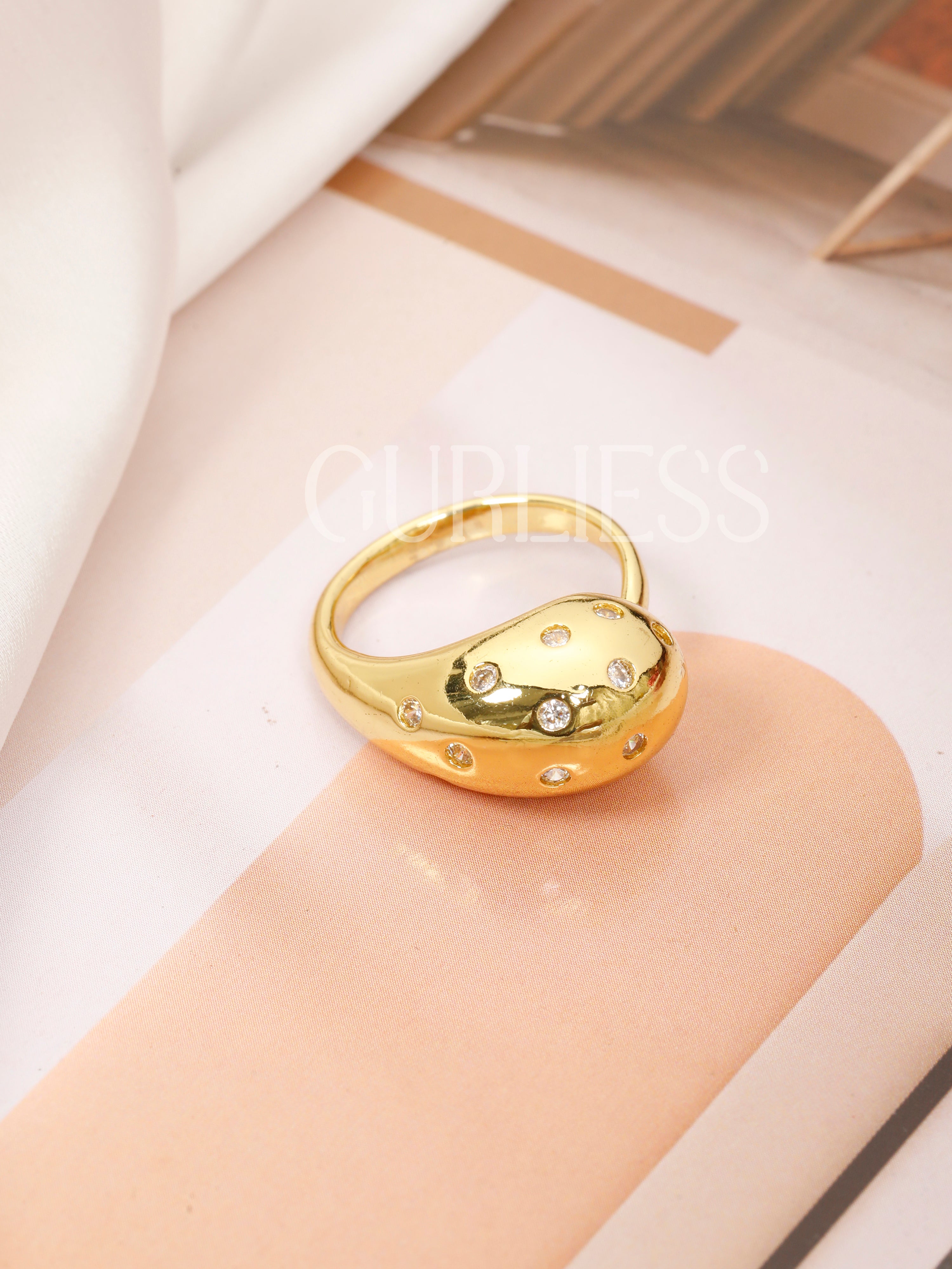 Eye Catcher Gold Rings